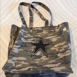 Koala Kanvas Camouflage Canvas Tote Bag – Black Glitter Star